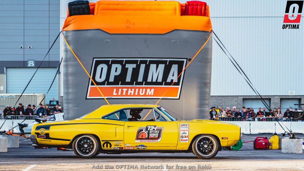 David Kruks Dodge Superbee running at the 2022 OPTIMA Ultimate Street Car Invitational