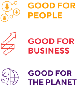 Bom para as pessoas, bom para os negócios, bom para o planeta