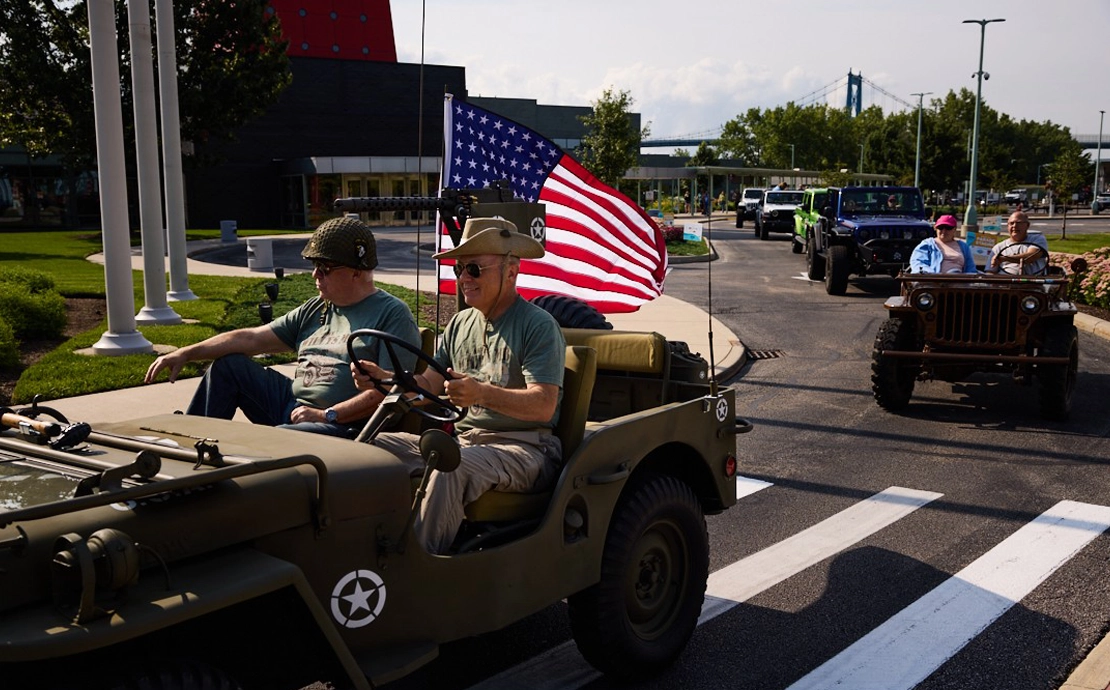jeepfest parade military jeeps
