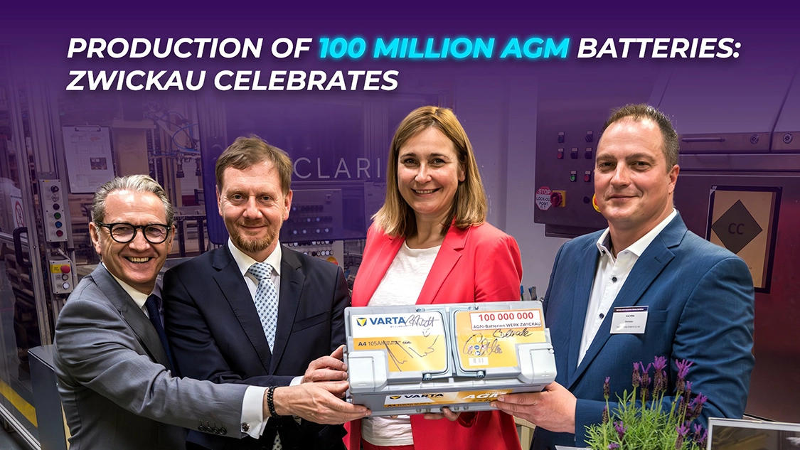 Production of 100 Million AGM batteries Zwickau Celebrates