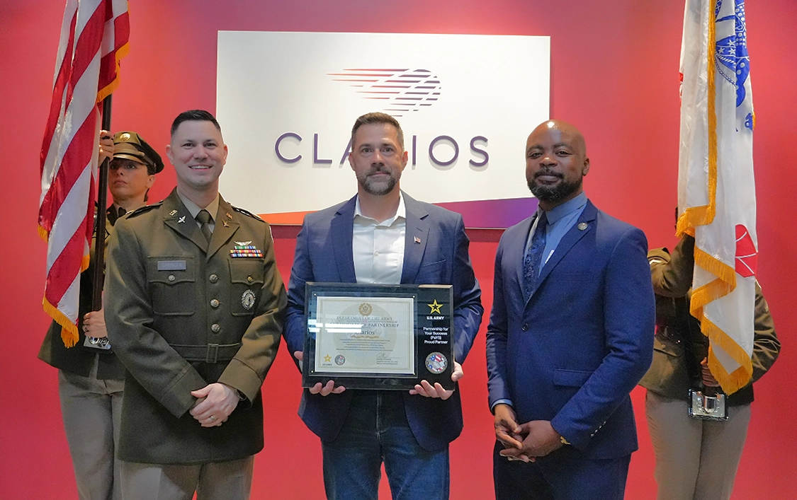 Army PaYS holding plaque