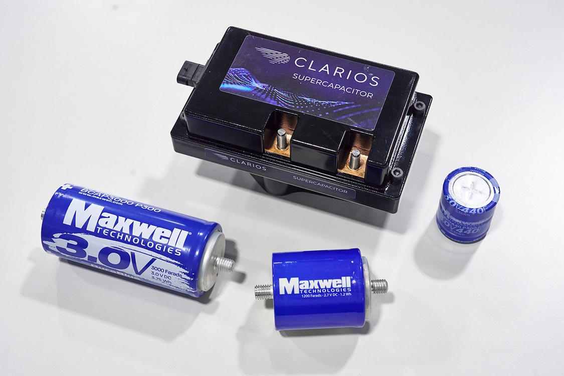 clarios and maxwell supercapacitors